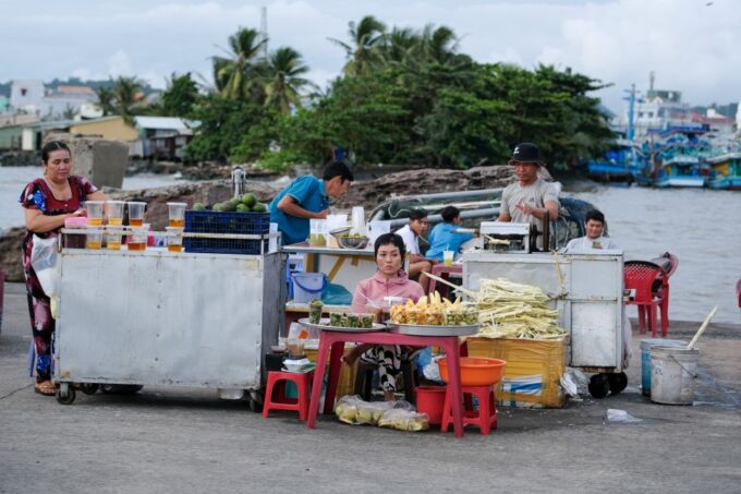 Food Tour By Bicycle In Phu Quoc - Dinh Cau Temple Tour