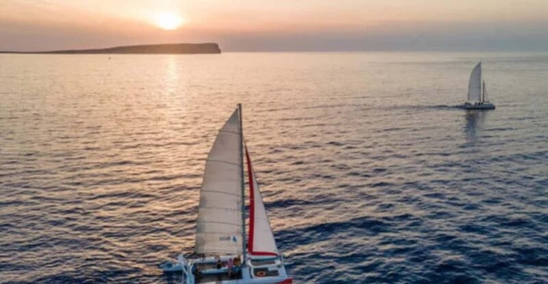 Fornells: Catamaran Sunset Cruise of Menorcas Coast - Activity and Duration