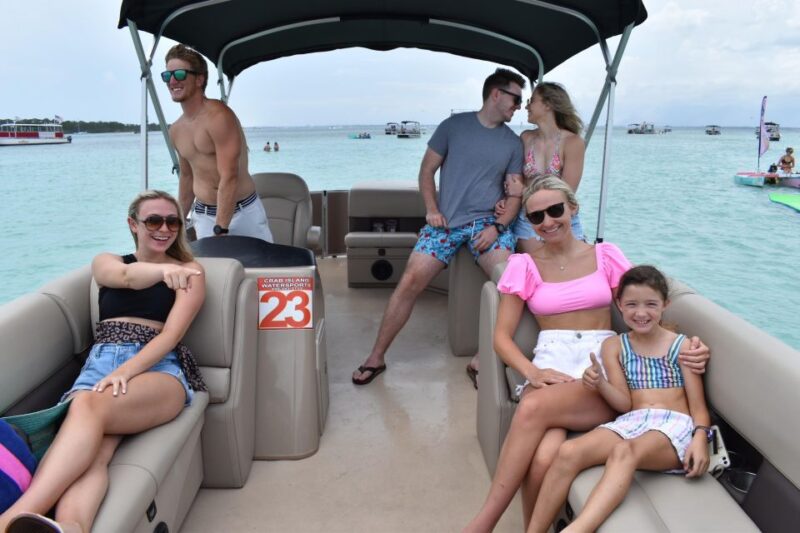 Fort Walton: Full Day Pontoon Boat Rental to Crab Island - Location and Safety
