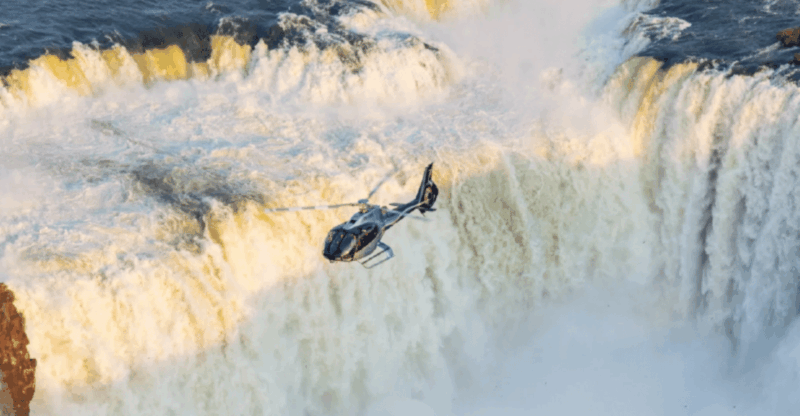 Foz Do Iguaçu: Helicopter Flight Over the Iguassu Falls - The Iconic Devils Throat