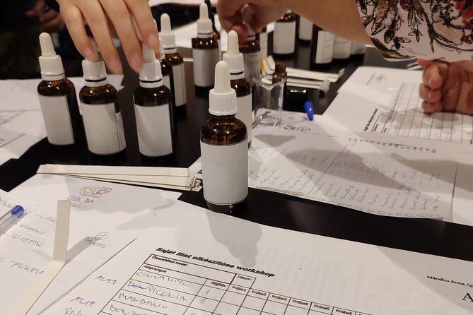 Fragrance Experience in Private Perfume Atelier - Perfume Composition Spreadsheet