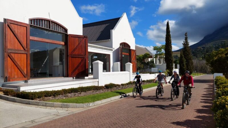 Franschhoek: E-Bike Tour With Wine Tasting and Lunch - Cycling Through Banhoek Conservancy