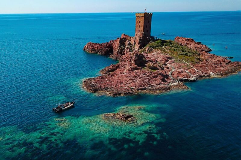 Fréjus: Sea and Creeks Boat Tour With Snorkeling and Drinks - Key Points