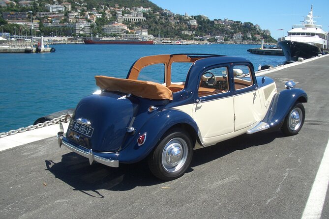 French Riviera Private Vintage Car Tour From Nice - Pickup and Communication