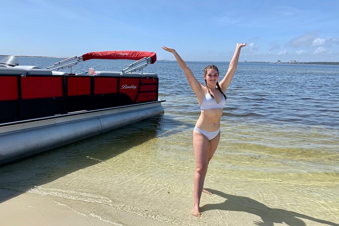 Frisky Mermaid Pontoon Boat Rentals in Pensacola Beach - Dock at Local Restaurants