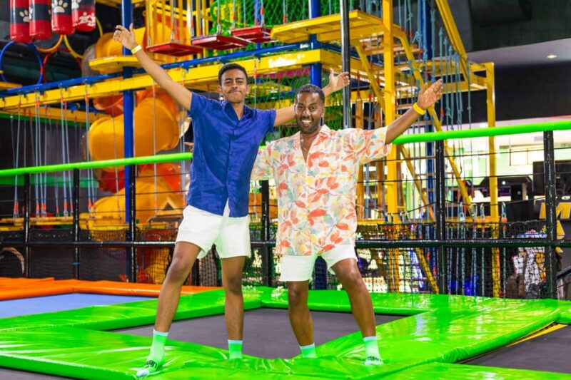 Froggys Park 2Hrs Pass (3 Main Activities + 1200 Game Card) - Trampolines and Rope Park