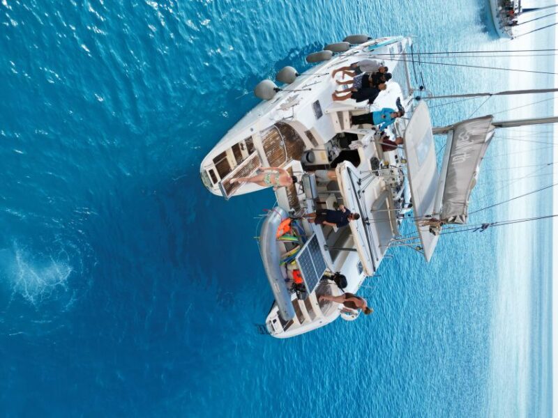 From Adamas: Milos and Poliegos Catamaran Cruise With Lunch - Discovering Gerakas and Tsigrado Beaches