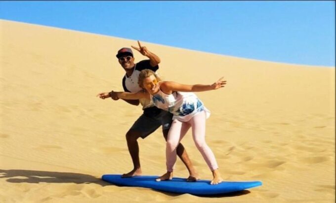 From Agadir/Taghazout: Group Desert Sandboarding Adventure - Pickup and Transportation