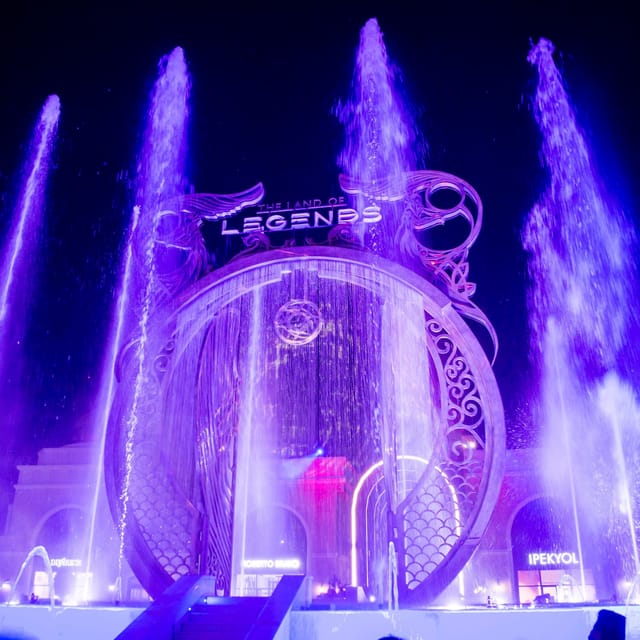 From Alanya : Land of Legends Night Show - Booking and Cancellation Policy