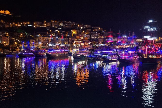 From Alanya & Side: Transfer to the Night Disco Boat Tour - Inclusions