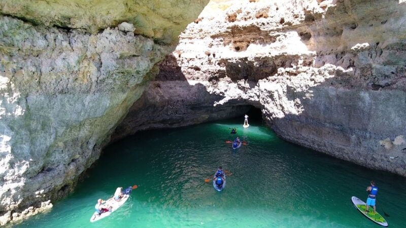From Albufeira: Benagil Hidden Caves Tour by Kayak - Kayaking Equipment and Meeting Point