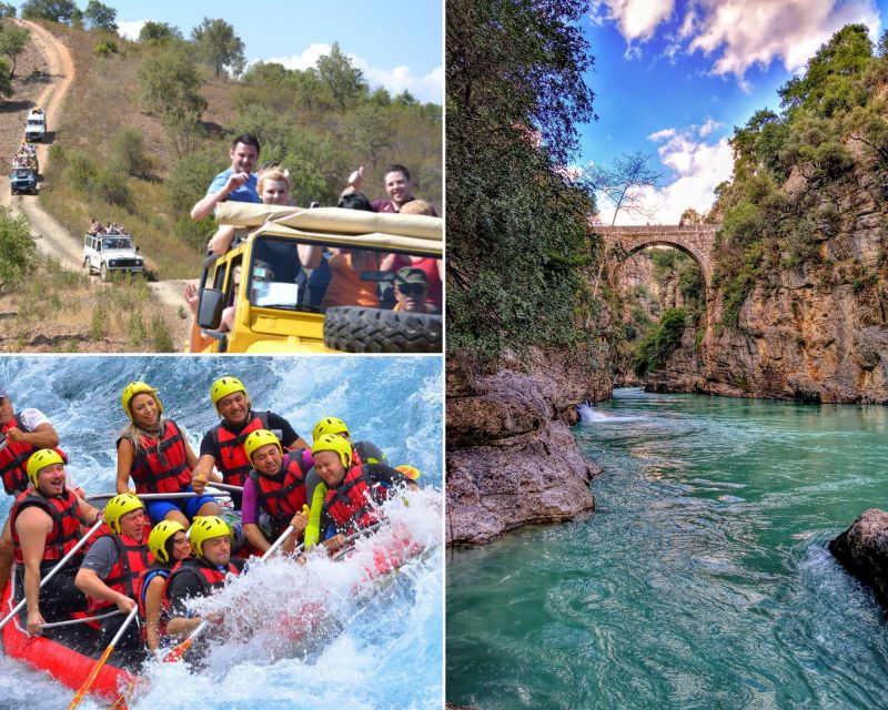 From All Locations Of Antalya: Rafting & Jeep Safari Tour - Included Activities
