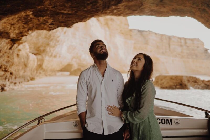 From Armacao De Pera: Private Benagil Caves Sunset Tour - Key Points