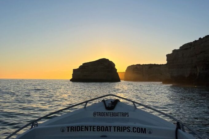 From Armacao De Pera: Sunset Benagil Caves Boat Tour - Meeting Point
