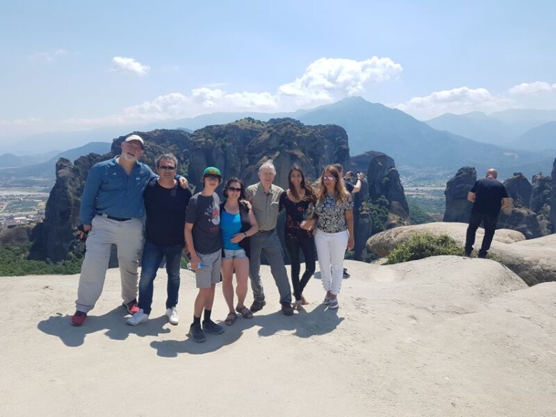 From Athens: Meteora Caves & Monasteries Day Trip by Train - Exploring Hermit Caves