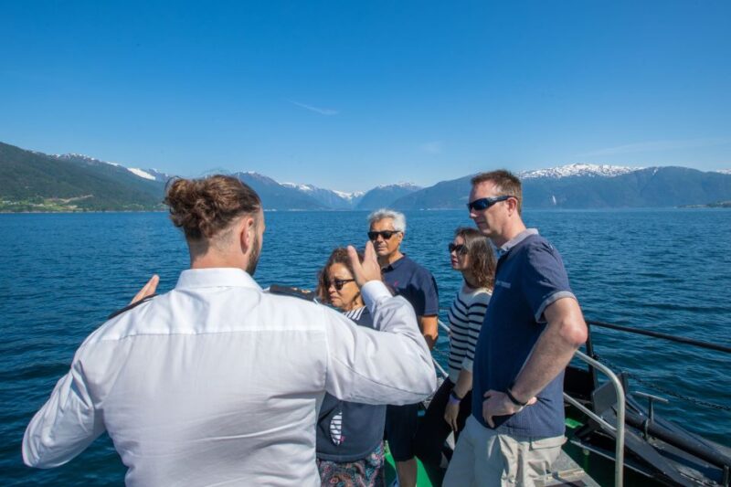 From Balestrand: Guided Fjord & Glacier Tour to Fjærland - Guided Fjord Cruise