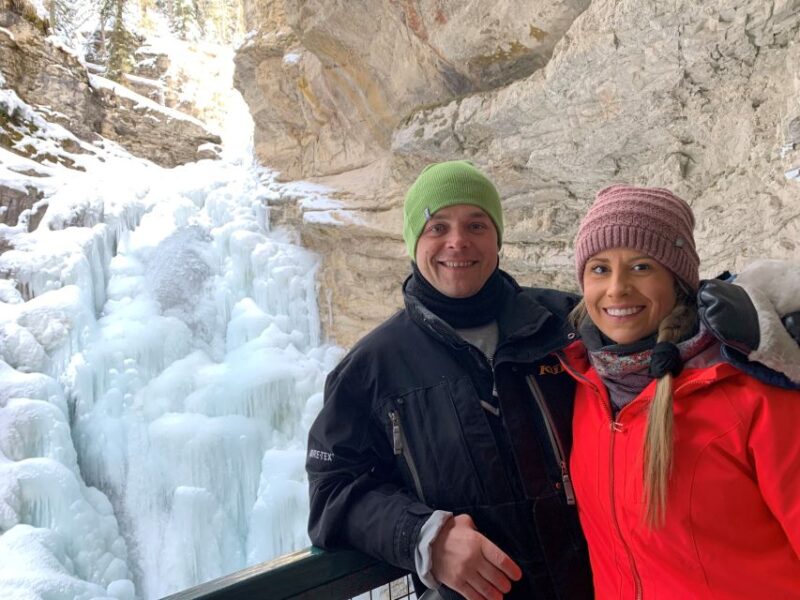 From Banff: Johnston Canyon Guided Icewalk - Key Points