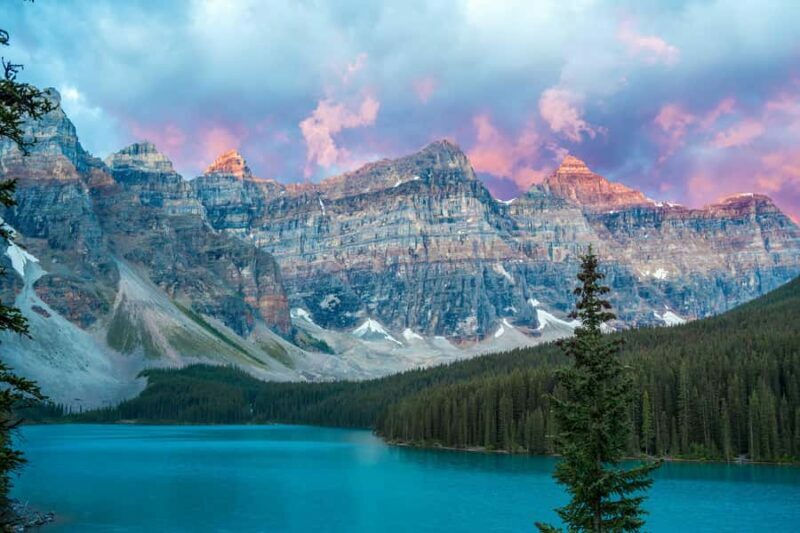 From Banff: Sunrise Moraine & Louise Premium Guided Tour - Transportation, Timing, and Group Size
