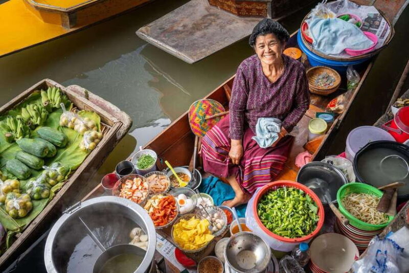 From Bangkok: Railway & Damnoen Saduak Floating Market Tour - Key Points