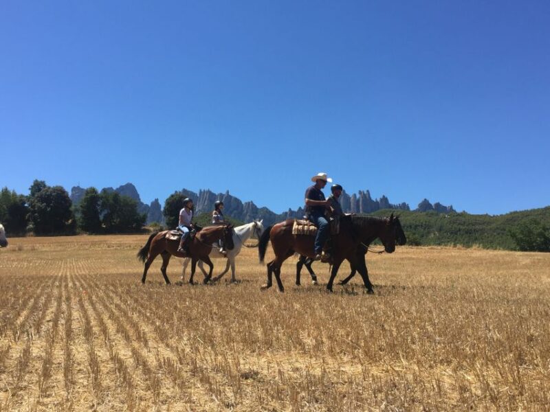 From Barcelona: Horseback Tour in Montserrat National Park - Key Points