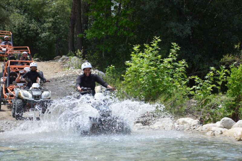 From Belek: Fully Combo Zipline, Quad Safari, Rafting, Lunch - Option to Purchase