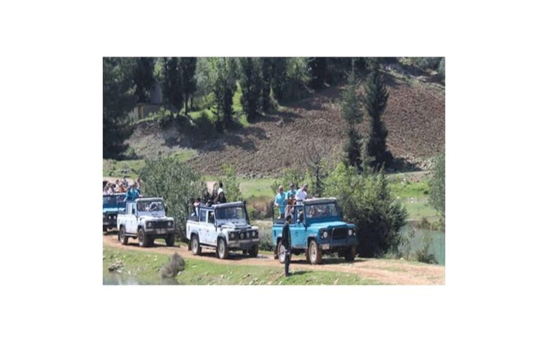 From Belek: Jeep Safari and Lake Boat Tour in City of Side - Manavgat Waterfall