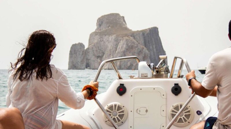 From Cala Domestica: Dinghy Sunset Aperitif in Porto Flavia - Key Points