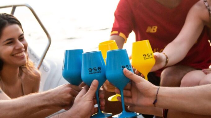 From Cala Domestica: Dinghy Sunset Aperitif in Porto Flavia - Duration and Price