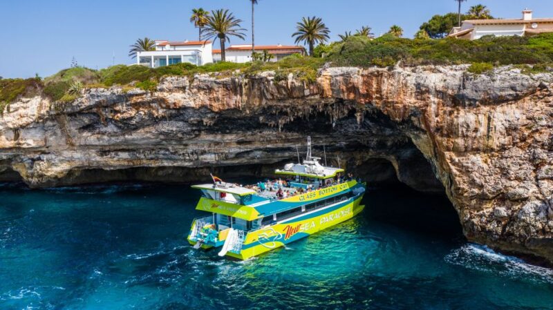From Calas De Mallorca: Scenic Glass Bottom Boat Tour - 4-Hour Boat Tour