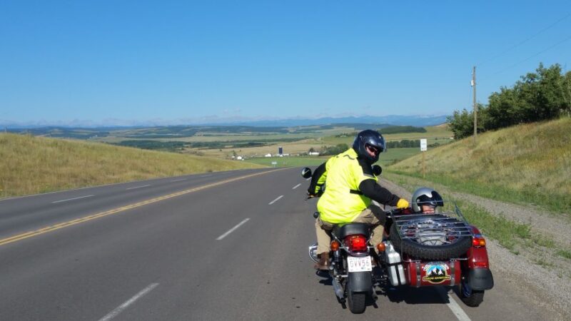 From Calgary: High Spirits Adventure in a Sidecar Motorcycle - Itinerary Highlights
