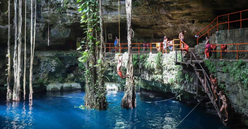 From Cancún: Chichen Itza, Valladolid, and Cenote Bus Tour - Itinerary Details