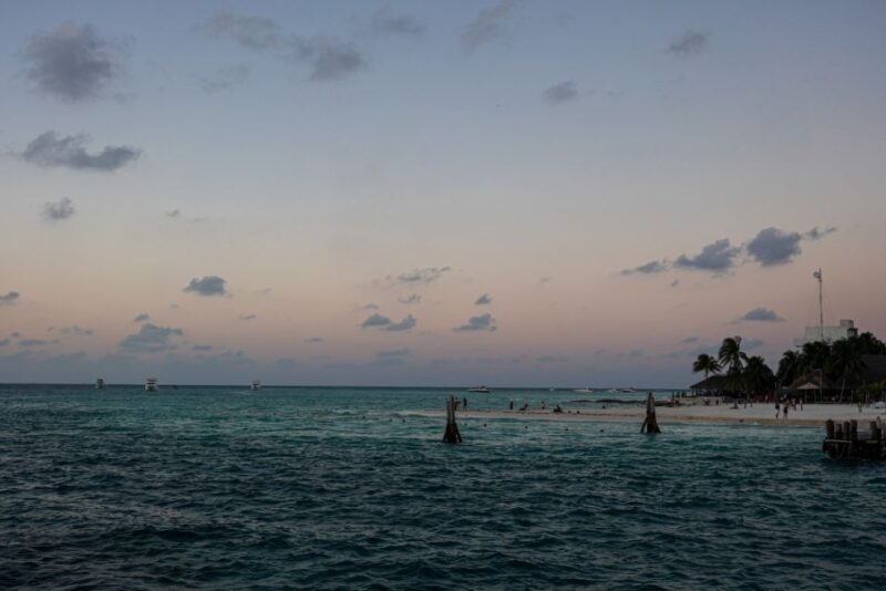 From Cancún: Isla Mujeres Sunset Catamaran Cruise - Key Points