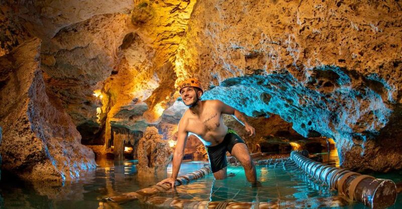 From Cancún: Xcaret, Xel-Ha, Xoximilco & Xenses 2-Day Tour - Xcaret Tour