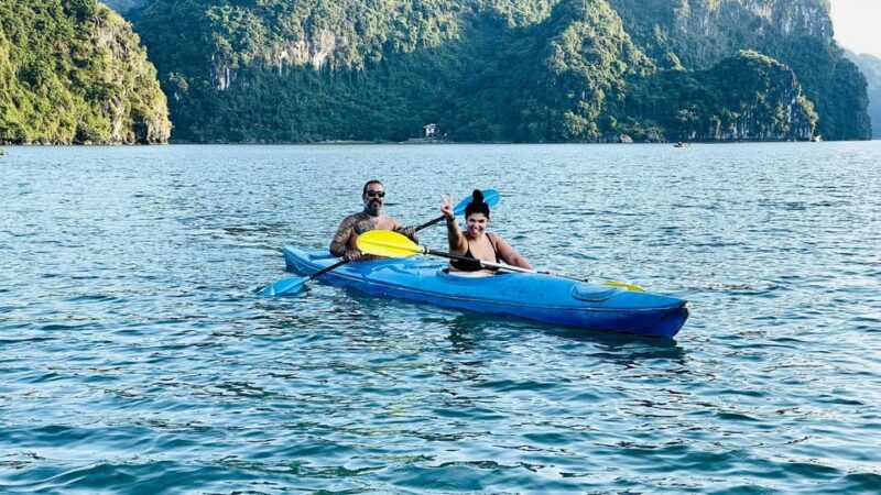 From Cat Ba Island: Full Day Boat Tour Lan Ha & Halong Bay - Cai Beo Floating Village