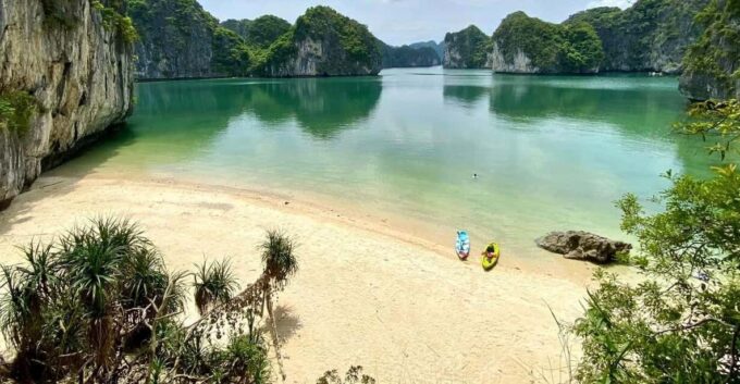 From Cat Ba Islands: Explore Floating Village, Beach, Kayak - Kayaking Adventure Exploring Caves and Islets
