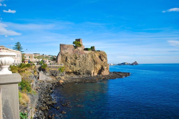 From Catania: Aci Castello Sailing Boat Trip With Aperitif - Departure Location