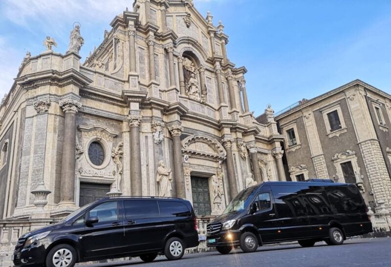From Catania: Taormina, Isola Bella, Castelmola Tour - Itinerary Highlights