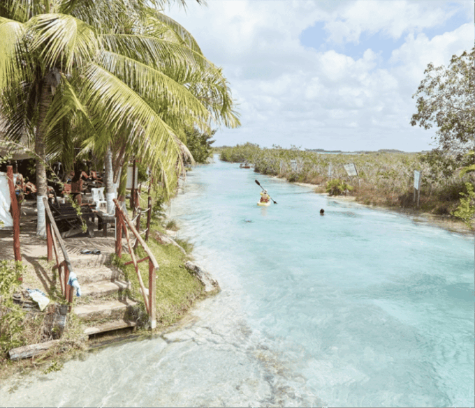 From Caye Caulker: One Way Share Transfer to Bacalar - Exploring Bacalar Lagoon