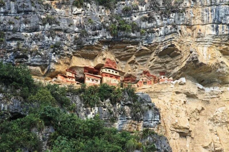 From Chachapoyas: Mausoleums of Revash and Museum Leymebamba - Mausoleum of Revash