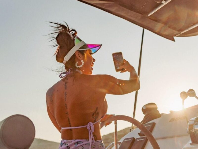 From Chania: Agioi Theodoroi Catamaran Dinner Cruise - Key Points