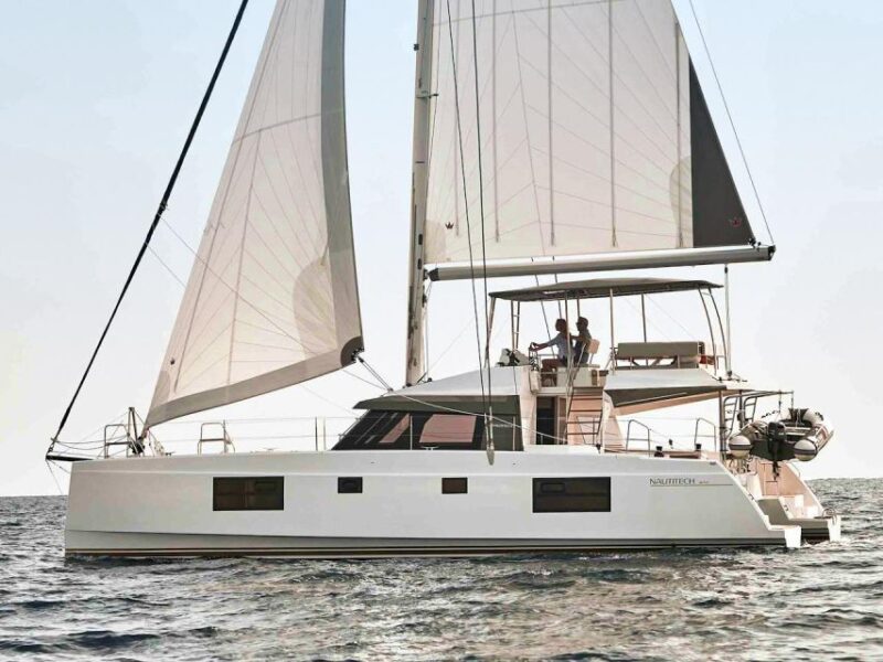 From Chania: Agioi Theodoroi Catamaran Dinner Cruise - Sailing Experience