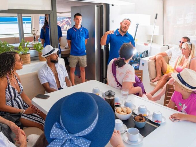 From Chania: Agioi Theodoroi Catamaran Dinner Cruise - Customer Reviews