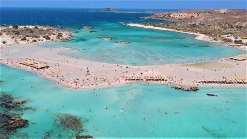 From Chania: Elafonisi & Falasarna Shared Tour With Snacks - Elafonisi Beach