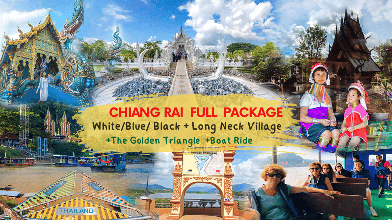 From Chiang Mai: Chiang Rai Temples +The Golden Triangle - Visiting White Temple