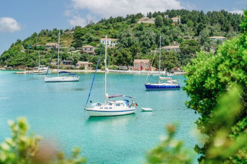 From Corfu Island: Antipaxos & Paxos Blue Caves Boat Cruise - Pickup and Drop-off Options
