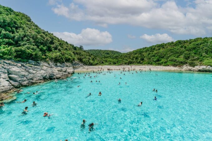From Corfu Island: Antipaxos & Paxos Blue Caves Boat Cruise - Lakka Village and Free Time