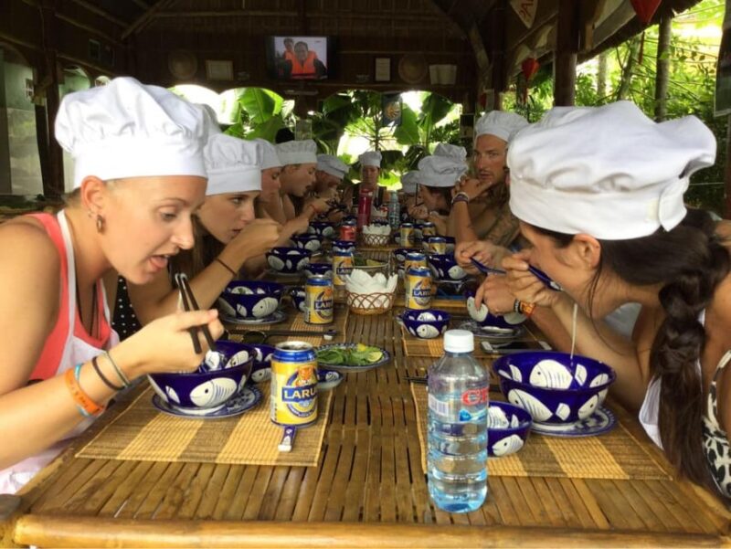 From Da Nang: Bay Mau Cooking Class, Basket Boat and Market - Key Points