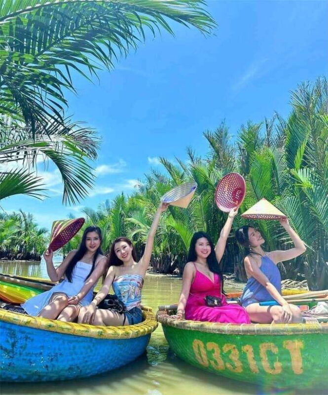 From Danang: Coconut Forest and Basket Boat Tour With Lunch - Visiting Non Nuoc Stone Carving Village