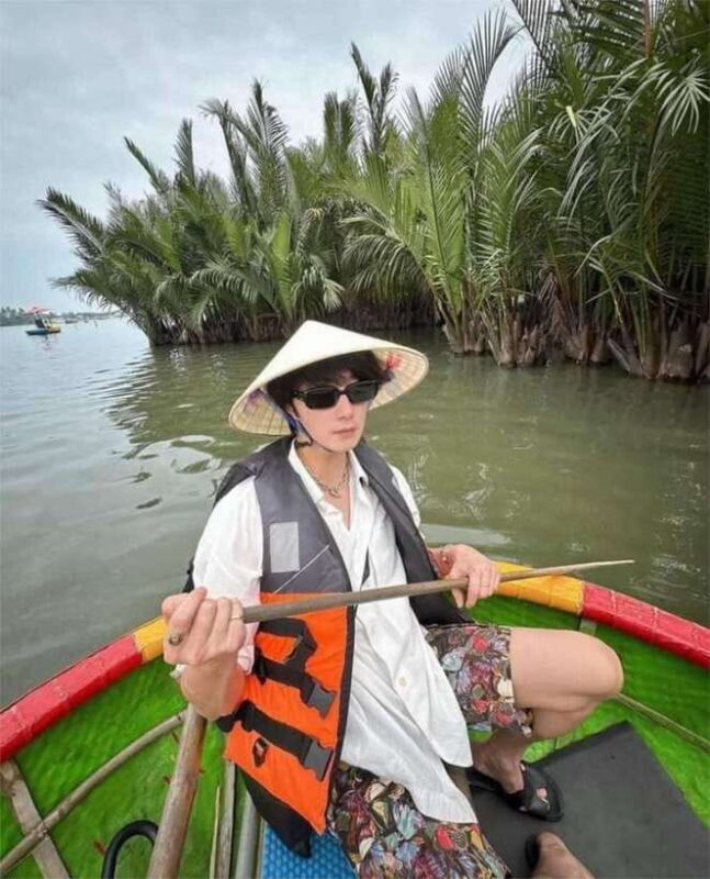 From Danang: Coconut Forest and Basket Boat Tour With Lunch - Basket Boat Activities