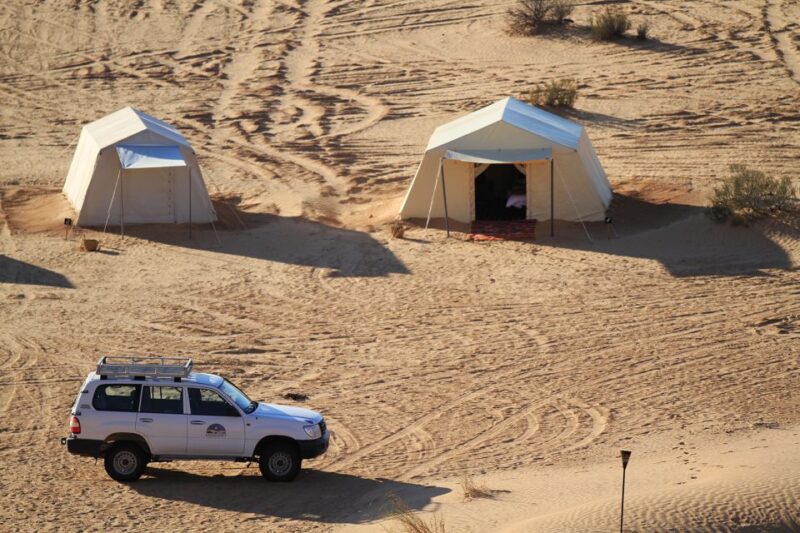 From Douz: Overnight Safari in Tunisian Sahara Desert - Luxury Camping Accommodation